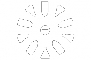 Wheel cap R17 Nissan Rogue 14-20