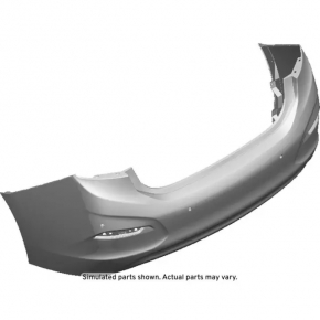 Rear bumper bare Chevrolet Cruze 16 - for parking sensors