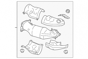 Catalytic converter upper Subaru Forester 14-18 SJ 2.0