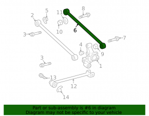 Rear right camber arm Lexus RX300 RX330 RX350 RX400h 04-09 4WD JAPANPARTS