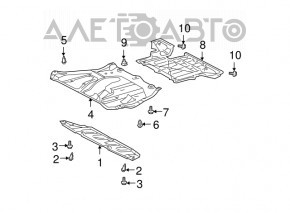 Rear engine guard for Lexus RX300 RX330 04-06