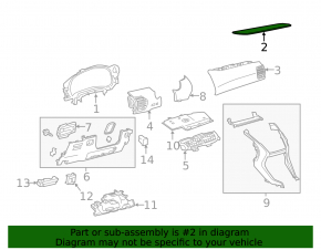 Right front panel trim for Lexus NX200t NX300 NX300h 15-17 wood, scratches