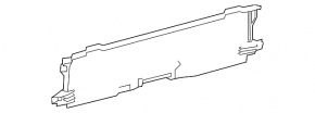 Rear center floor lining for Toyota Rav4 16-18 hybrid, black