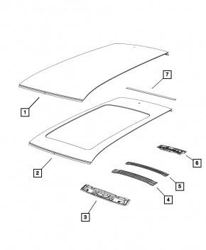 Metal roof Jeep Cherokee KL 14-18 without sunroof