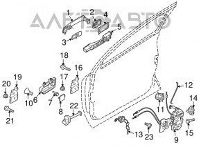 Front Left Door Limiter Nissan Rogue 07-12