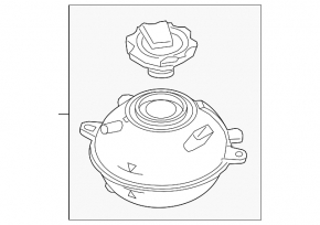 Expansion tank cooling Audi Q5 80A 18- OEM
