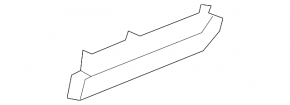 Hook for curtain of rear right door Audi Q5 80A 18-25 black