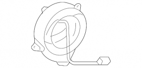 Toyota Highlander 10-12 steering wheel cable without display