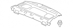 Rear shelf for a 1996 Honda Accord hybrid, black, with a subwoofer, brake light, scratches