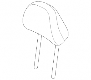Headrest front left Kia Optima 11-15 cloth gray