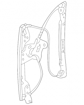 Window lifter with motor rear right Ford Flex 09-19