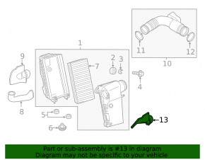 Air intake cuff left Porsche Cayenne 958 11-17