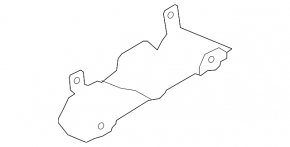 Exhaust manifold protection lower right Porsche Cayenne 958 11-17 Hybrid