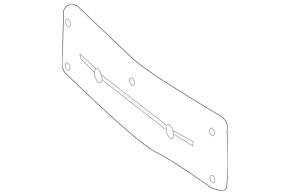 Front license plate area for Mercedes GLS-class X166 13-16