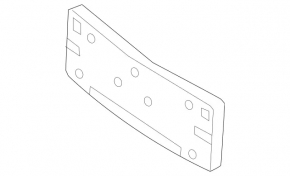Mercedes C-class W205 19-21 front bumper license plate