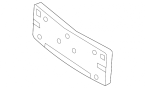 Mercedes C-class W205 19-21 front bumper license plate