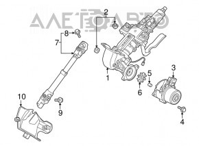 Steering column Mazda CX-5 17-24 with EPS