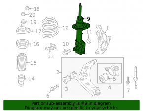 Front right shock absorber Mazda CX-5 13-16