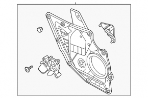 Window lifter with motor rear right Ford Escape MK4 20-21