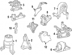 Rear Engine Mount Bracket Toyota Camry v70 20-24 2.5 AWD