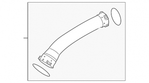 Right intercooler pipe for BMW X5 F15 16-18 plug-in