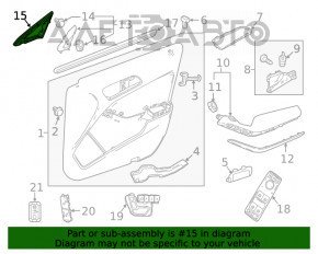 Triangle door plug outer front right Mercedes GLA 15-20