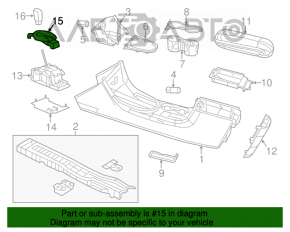 Chrysler 200 11-14 6-speed gearbox shifter cover