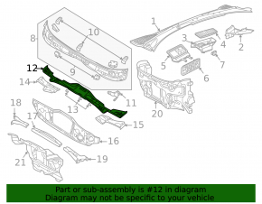 Windshield wiper pan for Volkswagen ID.4 23-25