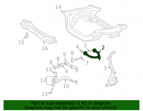 Upper front left control arm Mercedes W221 RWD bad silent blocks