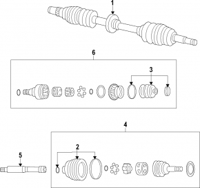 Intermediate shaft Chevrolet Bolt EV 22-23