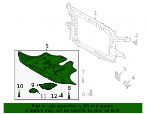 Engine Guard for Hyundai Santa FE 21-23 2.5, 2.5T FWD