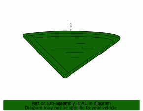 Window blind glass rear left Audi A6 C7 12-15 prerest