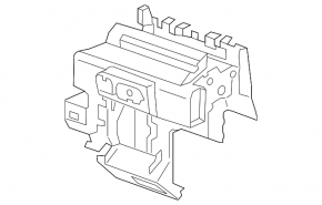 The heater housing is bare, the air conditioner is missing from the Audi Q8 19-21, and there are no rear wheel controls.