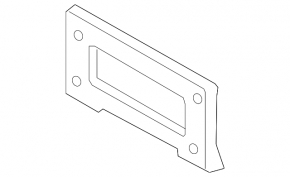 Front bumper number plate holder BMW 3 G20 19-