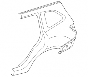 Quarter wing rear left Subaru Forester 19- SK