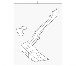 Side member bracket right Subaru XV Crosstrek 18-23