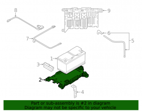 Battery tray Mini Cooper F56 3d 14-