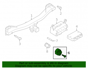Towbar socket VW Touareg 11-17