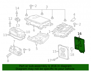 Chevrolet Volt 16- Engine Computer ECU Bracket