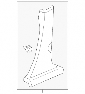 Honda CRV 12-16 lower right center pillar trim