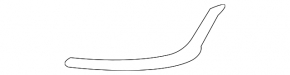 Left front bumper molding for Hyundai Kona 22-23