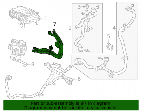 Chevrolet Equinox EV 24-26 cooling system hose to charger