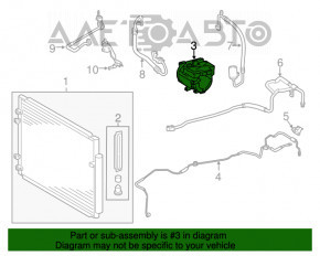Lexus RX350 Air Conditioning Compressor 10-15
