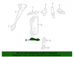 Lexus RX450h 16-22 Engine Computer ECU Lower Bracket