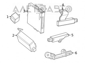 Keyless Antenna Lexus ES 19-26