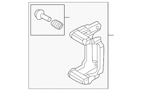 Rear right brake caliper bracket for Audi A5 F5 18-25
