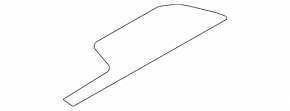 Trunk floor trim side right Subaru Outback 10-14 black