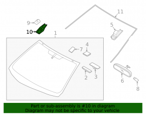 Hyundai Ioniq 17-22 Lane Keeping Camera Overlay on Windshield