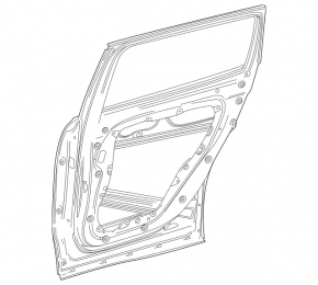 The bare rear right door of the Mercedes H247 GLA 20-26