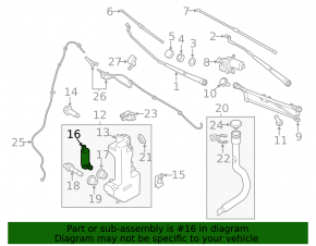 Ford Focus mk3 11-18 4D Windscreen Washer Motor
